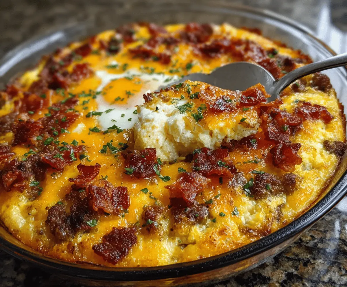 Easy Crack Breakfast Casserole