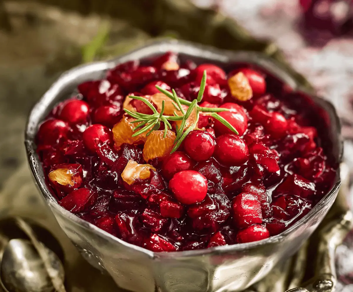 Easy Fresh Cranberry Salad Recipe