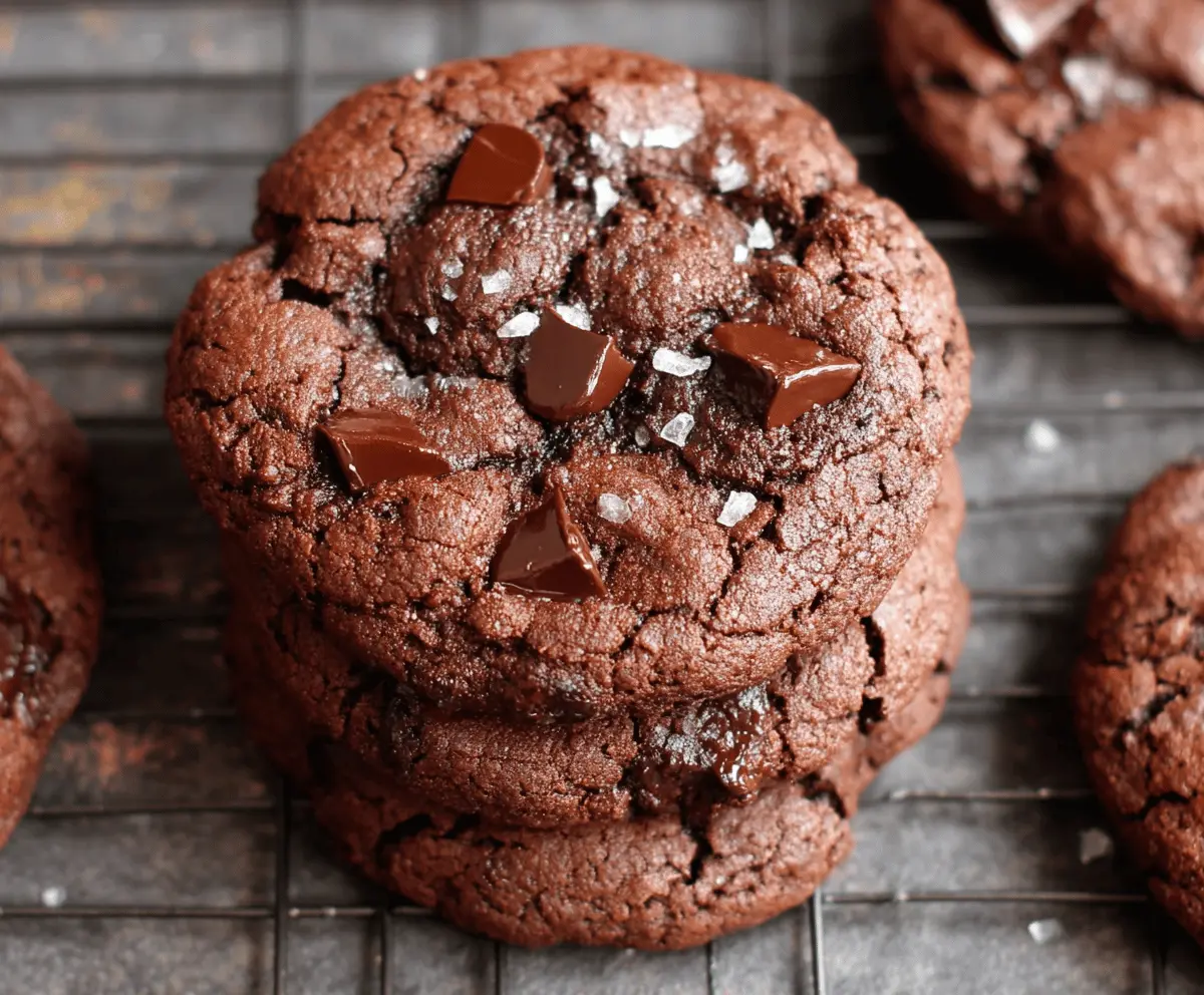 Easy Double Chocolate Chip Cookies