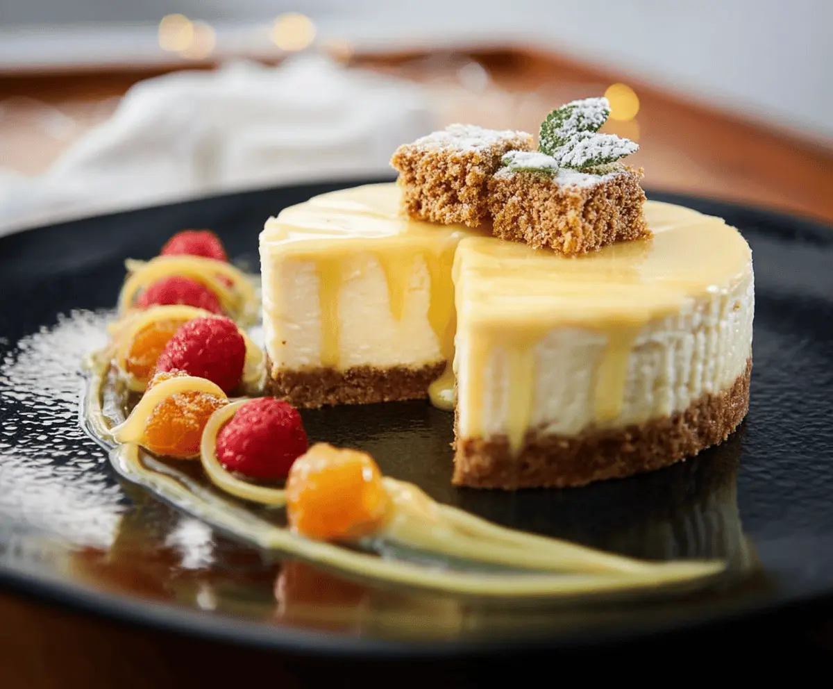 Creamy Eggnog Christmas Cheesecake