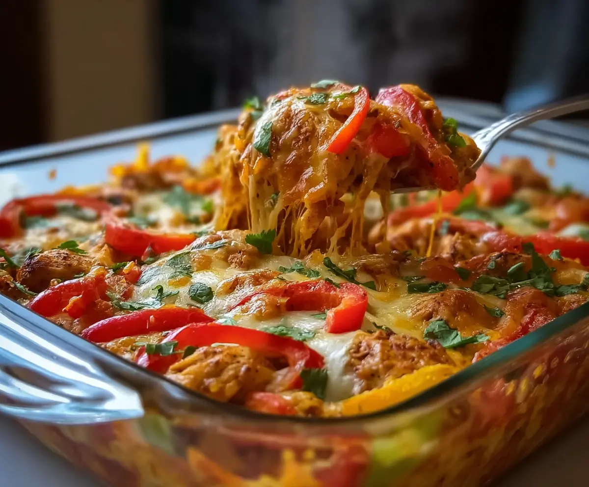 Easy Fajita Chicken Casserole