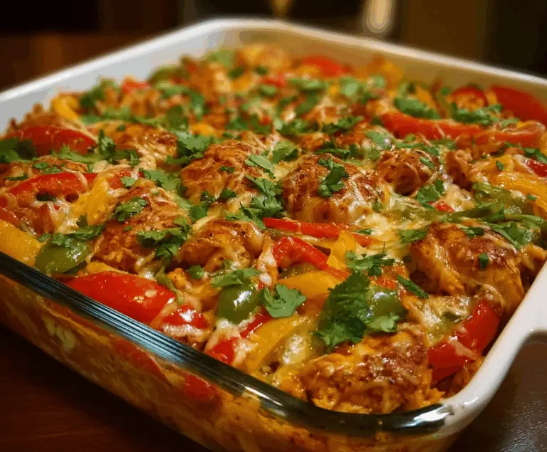 Fajita chicken casserole