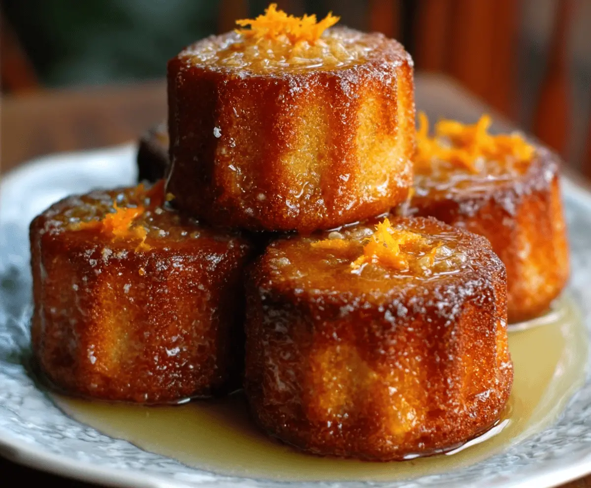 Easy Orange Ginger Honey Cakes