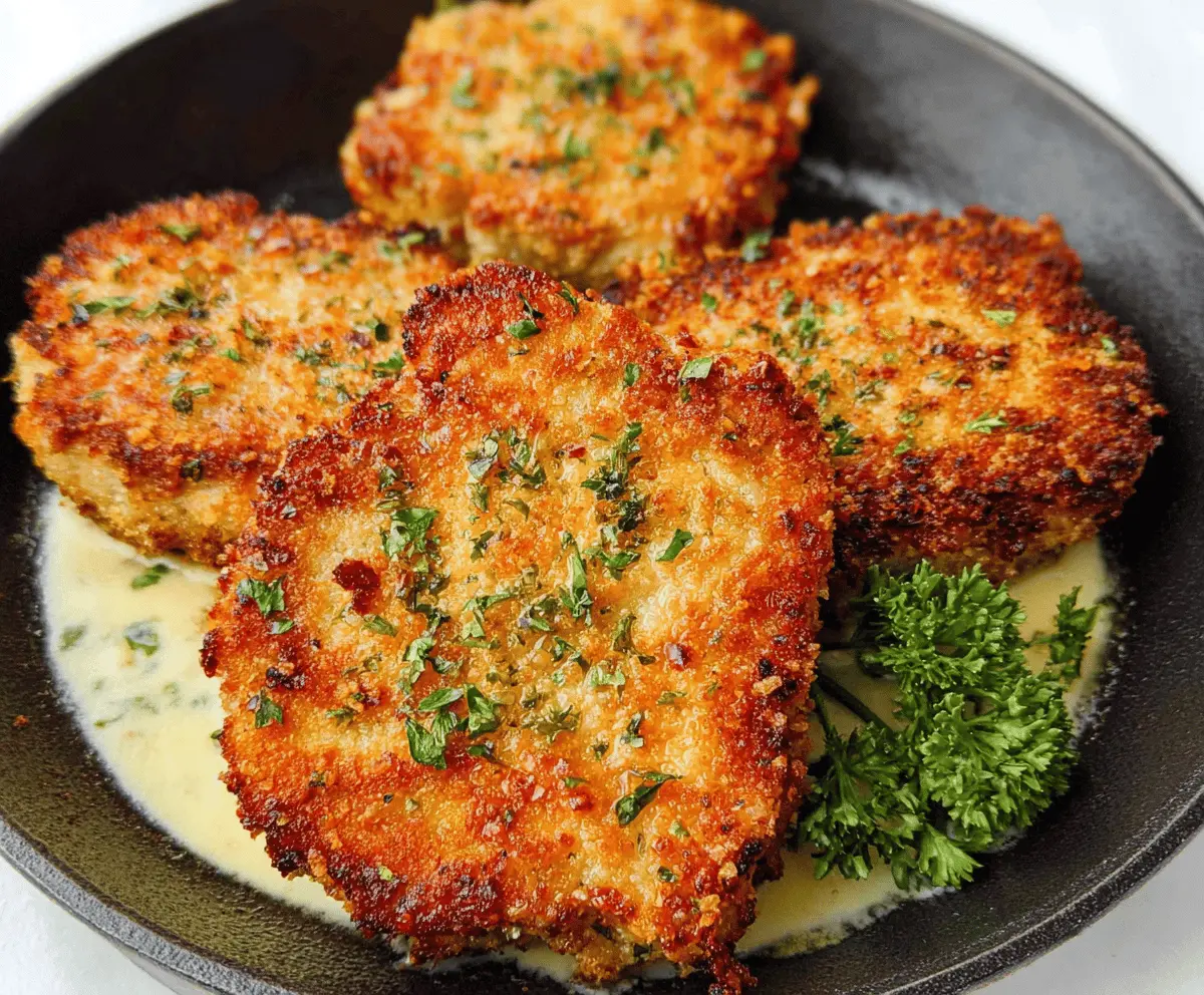 Crispy Parmesan Crusted Pork Chops