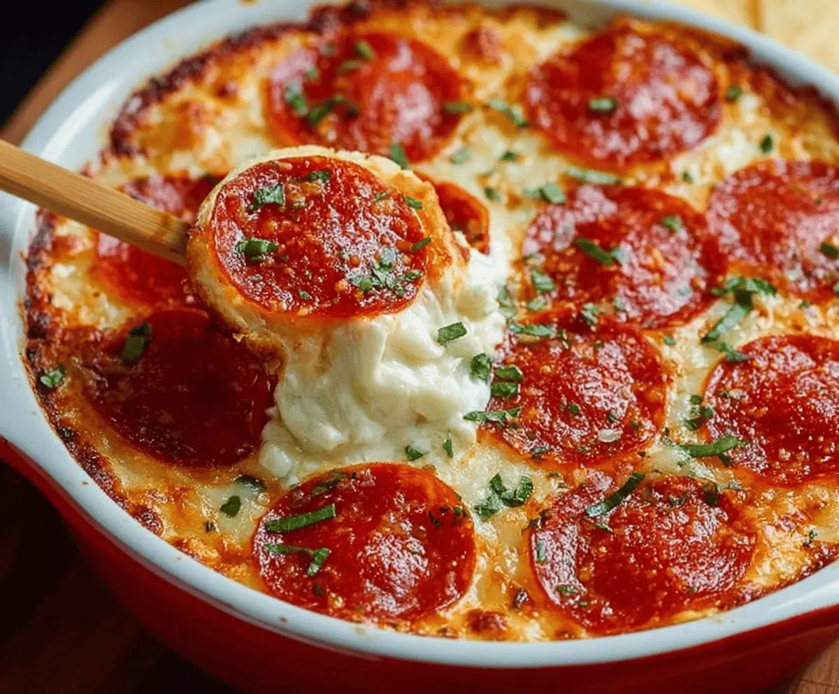 Easy Cream Cheese Pizza Dip