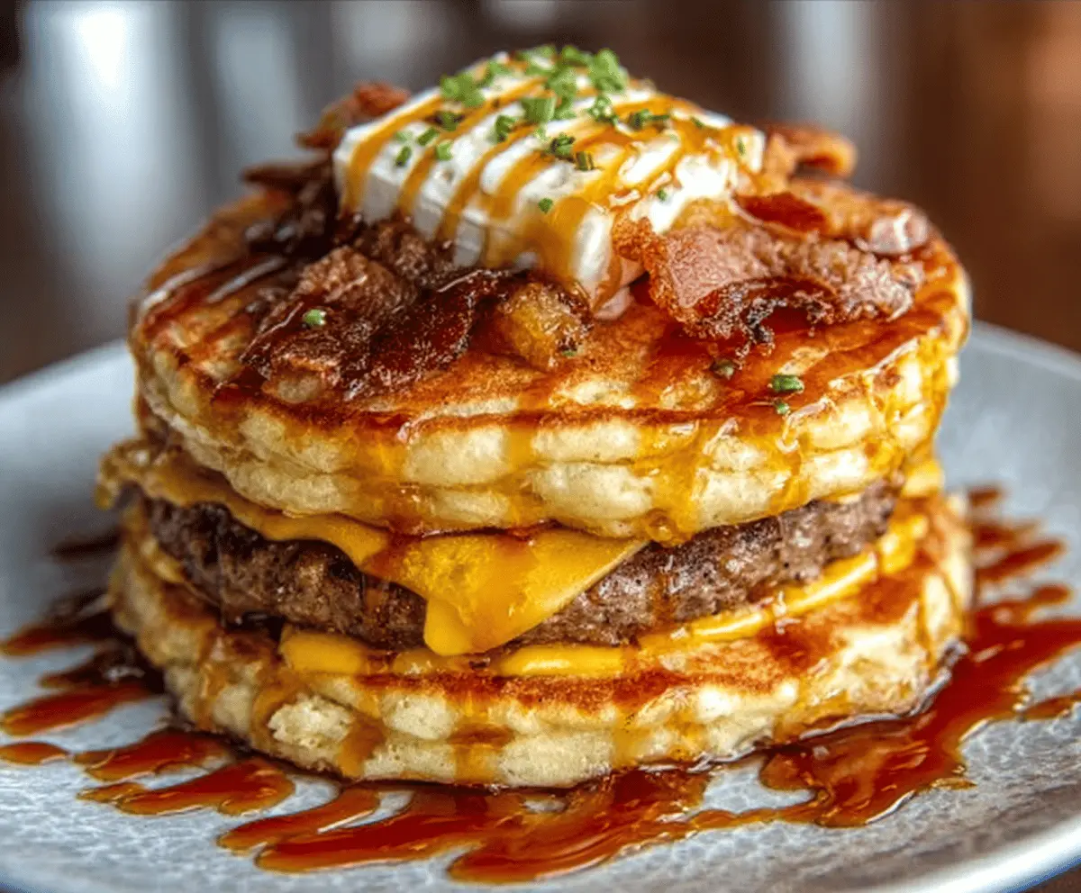 Easy Smash Burger Pancakes Recipe
