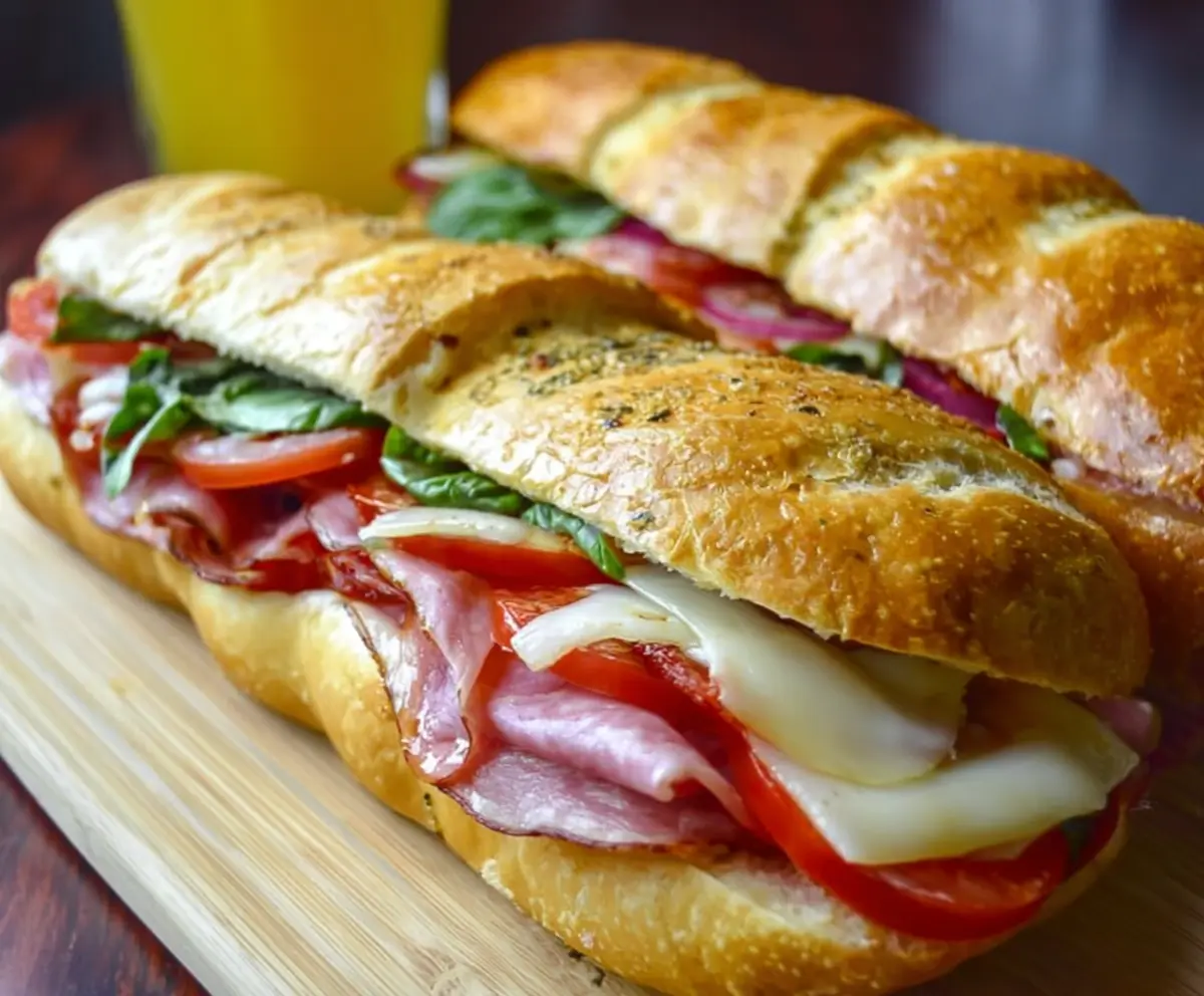 Easy Baked Italian Sub Sandwiches