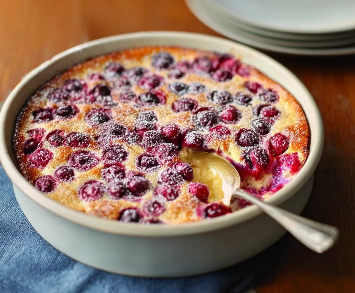 Easy Blueberry-Ginger Clafoutis