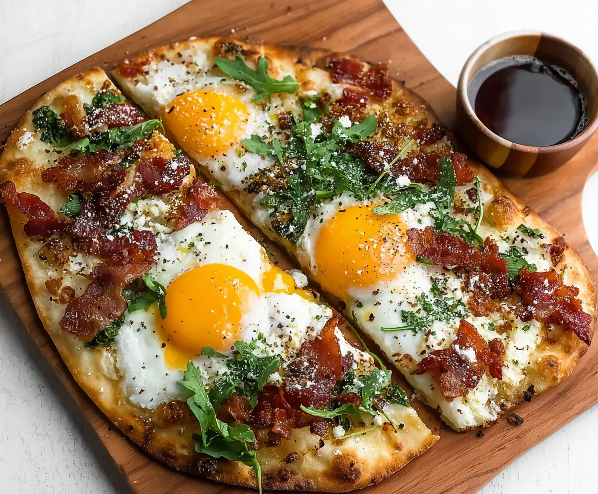 Easy Breakfast Flatbread Recipe
