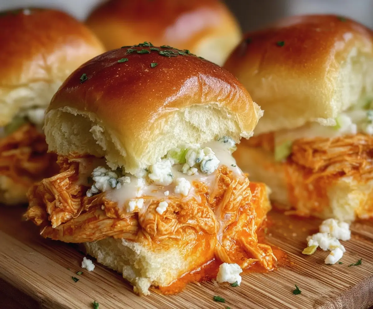 Easy Buffalo Chicken Sliders