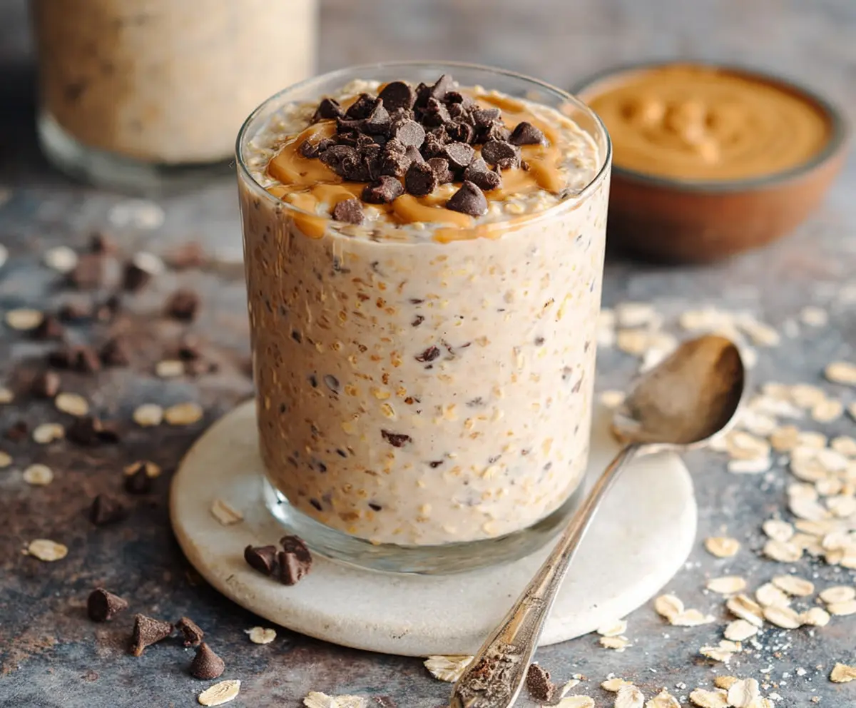 Easy Cookie Dough Overnight Oats