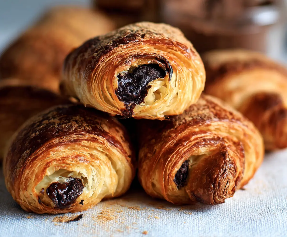 Easy Homemade Chocolate Croissants