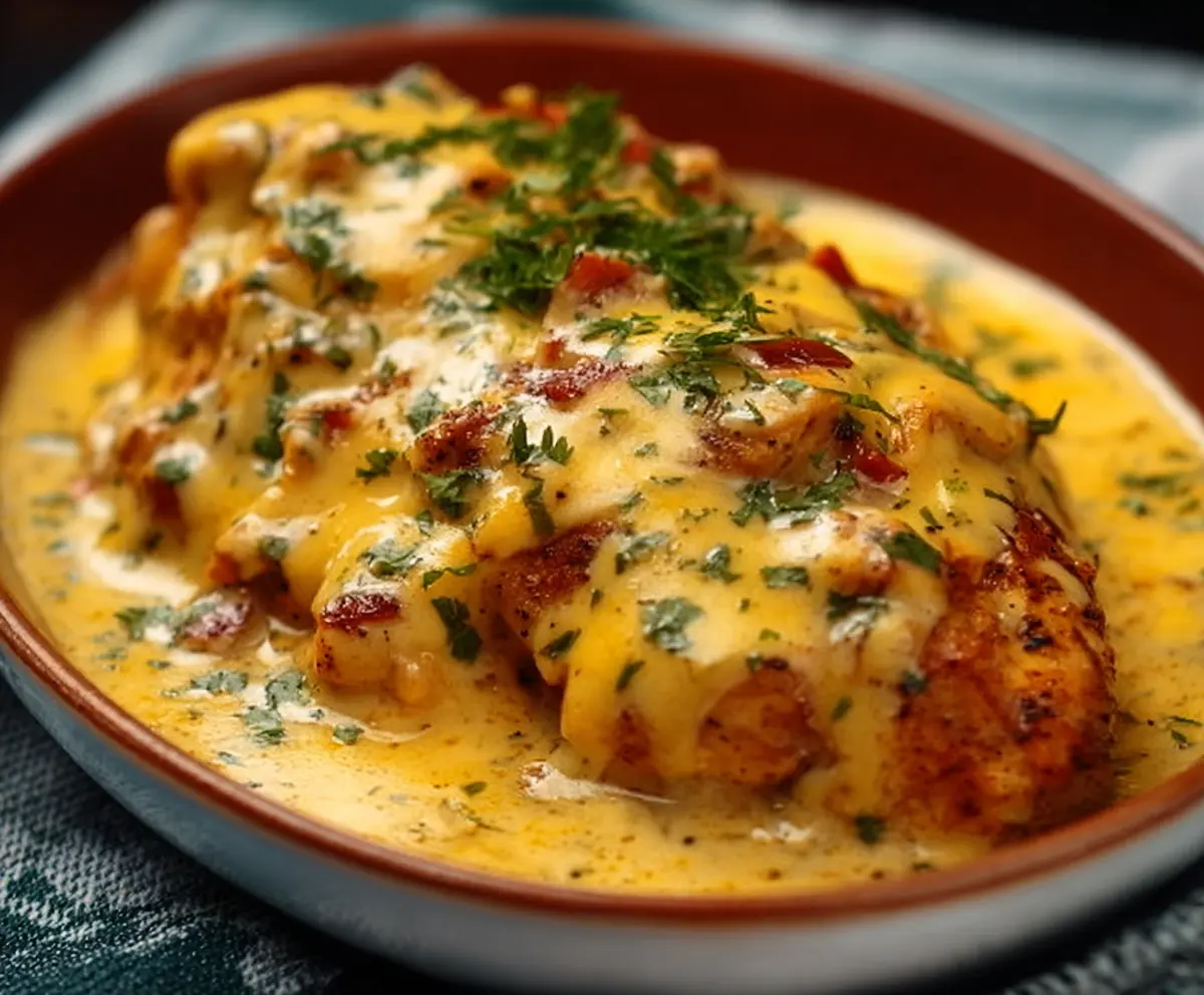 Easy Mexican Chicken with Cheese Sauce