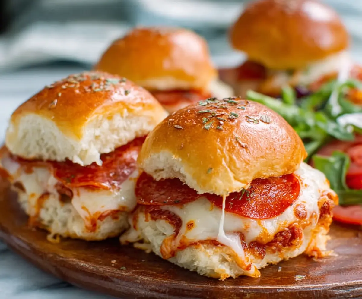 Easy Pepperoni Pizza Sliders