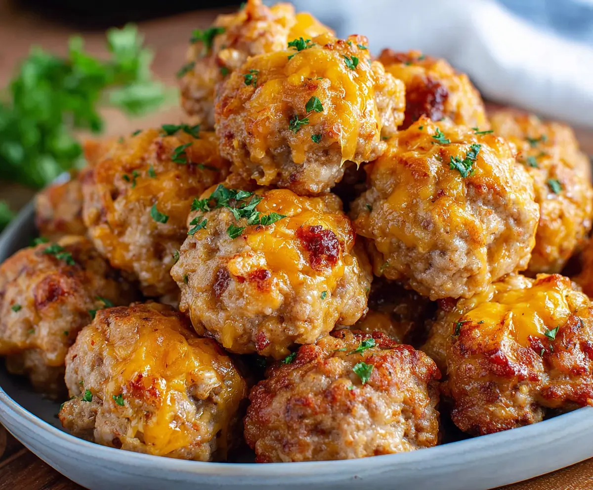 Easy Sausage Cheese Balls Recipe