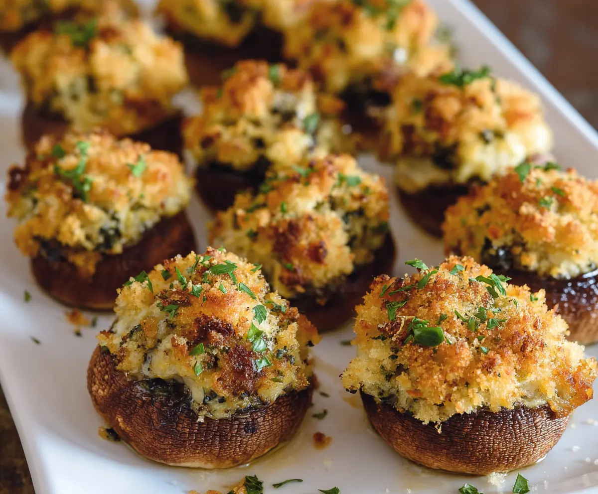 Easy Stuffed Mushroom Caps Recipe