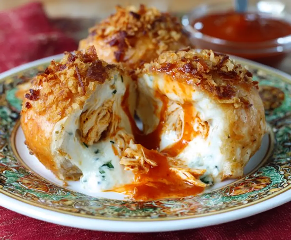 Easy Buffalo Chicken Bacon Bombs