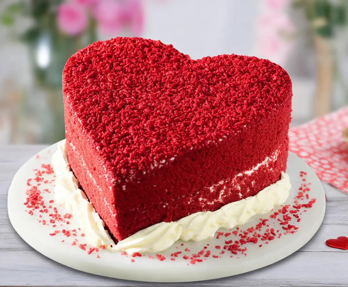 Red Velvet Heart Cake Recipe