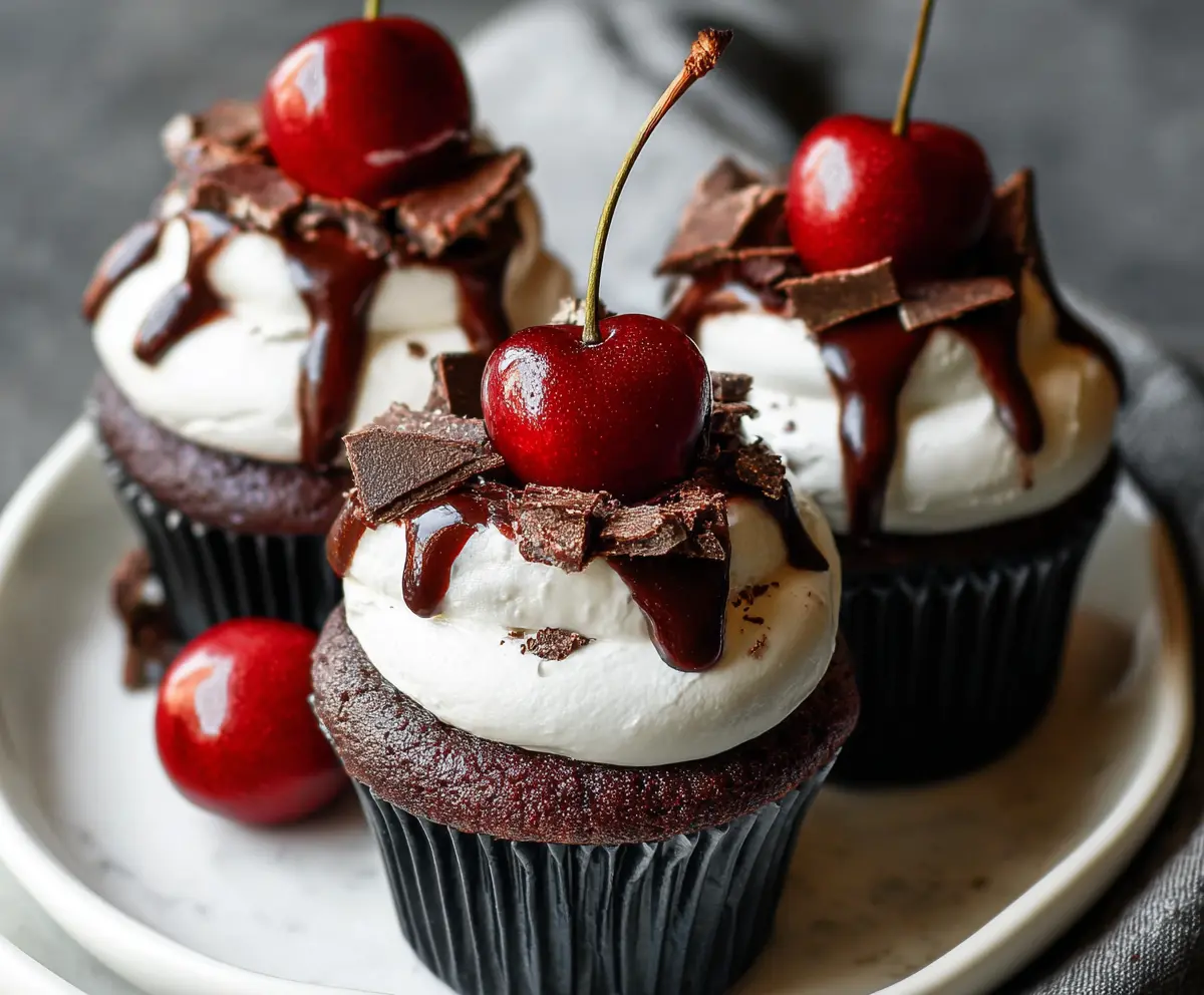 Delicious Black Forest Cupcakes