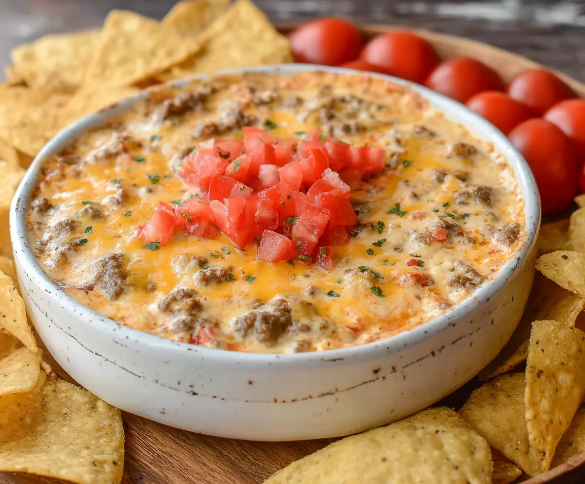Easy Cheesy Sausage Rotel Dip