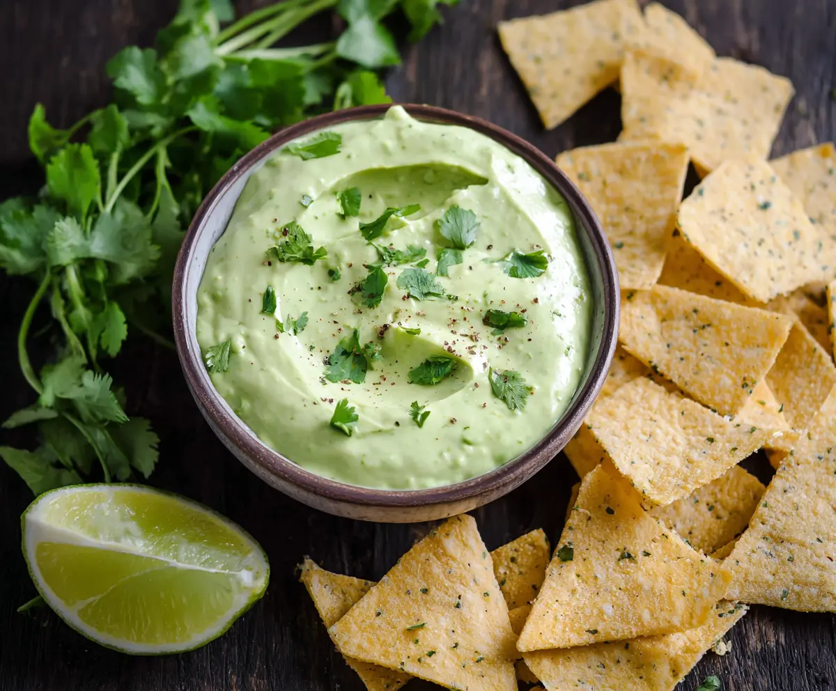 Creamy Avocado Cilantro Lime Dip