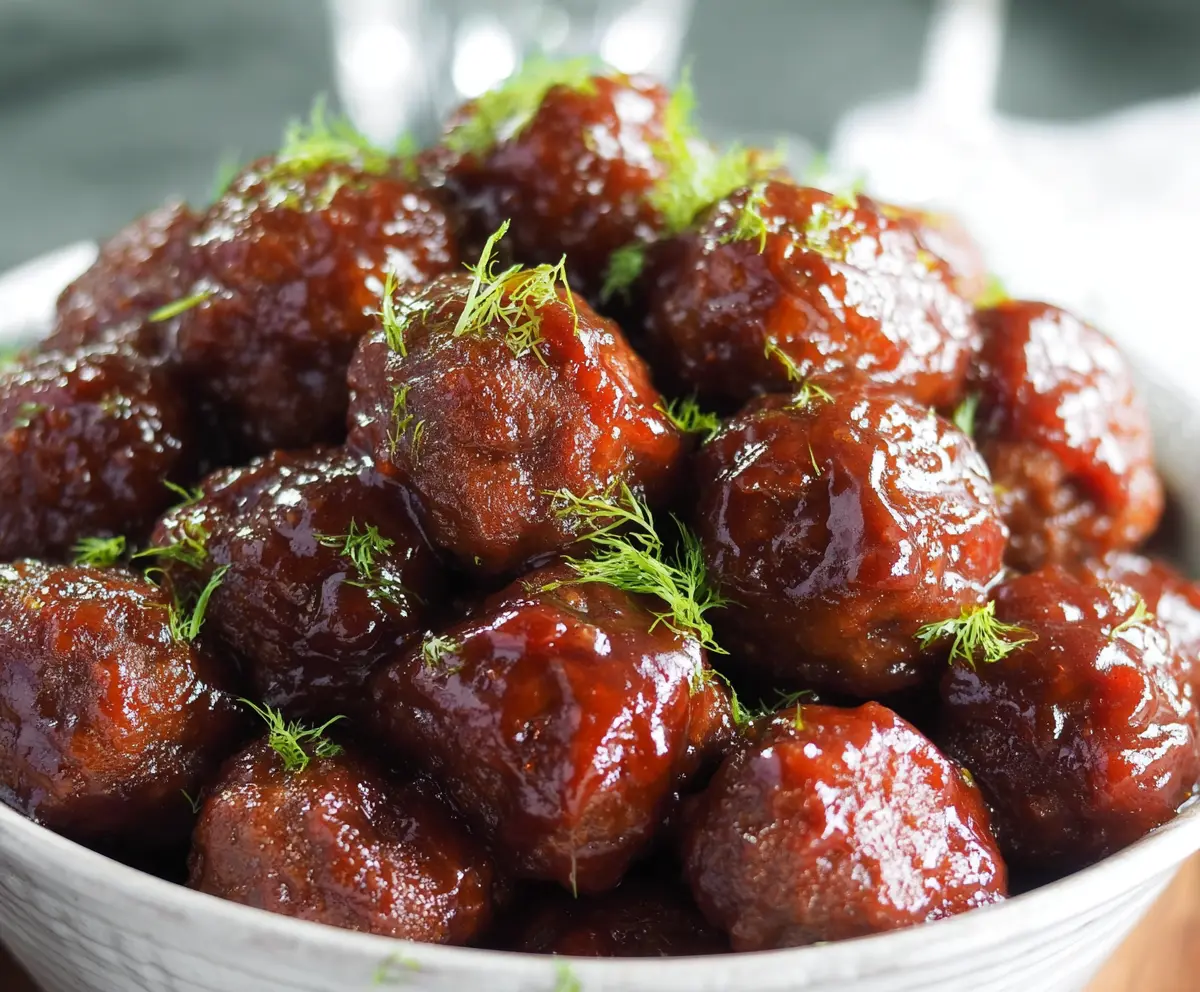 Easy Grape Jelly Meatballs Recipe