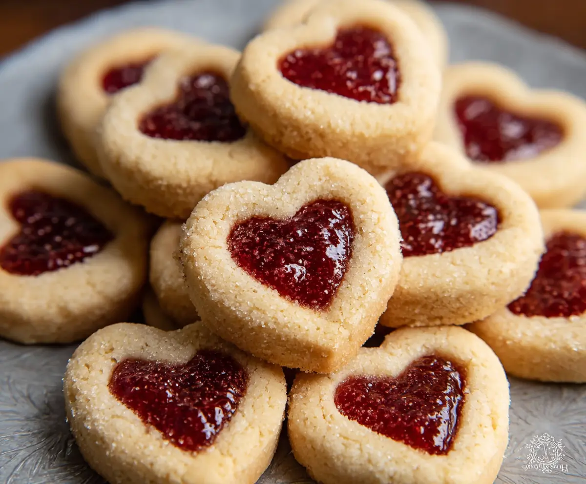 Easy Heart Jam Cookies Recipe