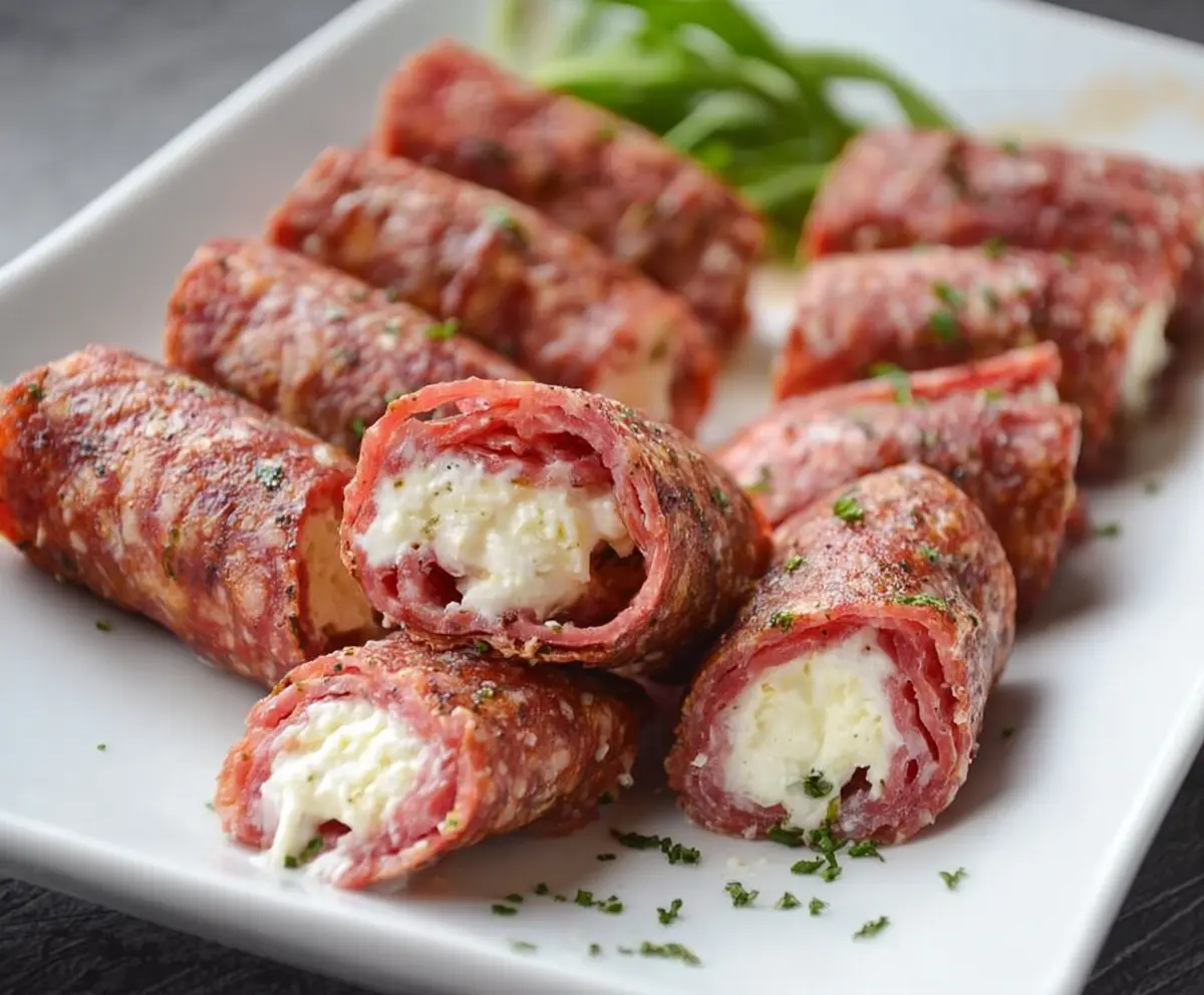 Easy Keto Salami Roll-Ups