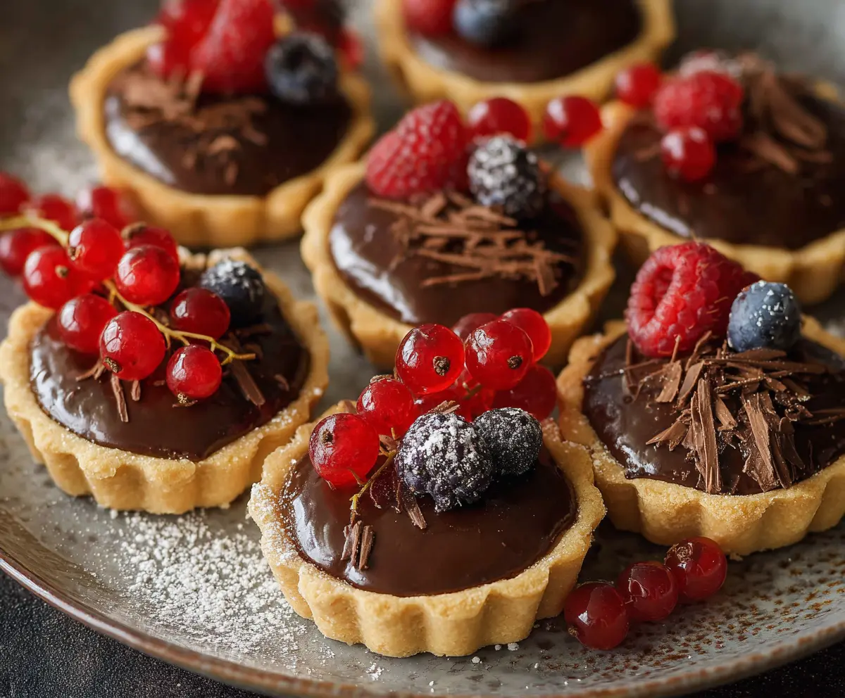 Mini Chocolate Ganache Tarts