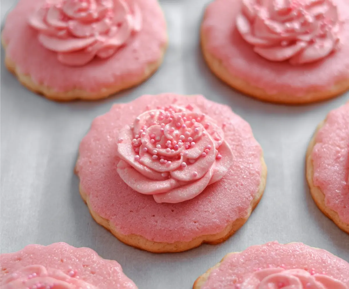 Easy Pink Sugar Cookies Recipe