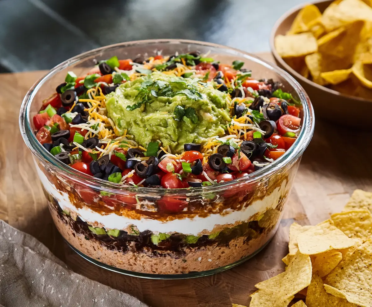 Easy 7 Layer Dip for Game Day