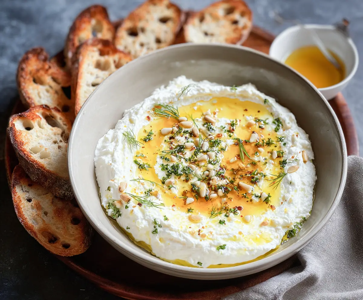 Easy Whipped Ricotta Dip Recipe