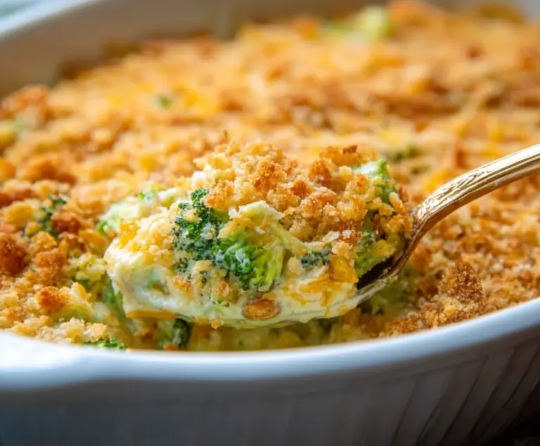 Broccoli Casserole with Ritz crackers