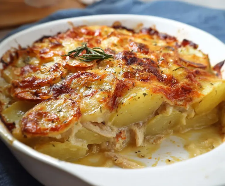 Cheesy Chicken and Potato Bake