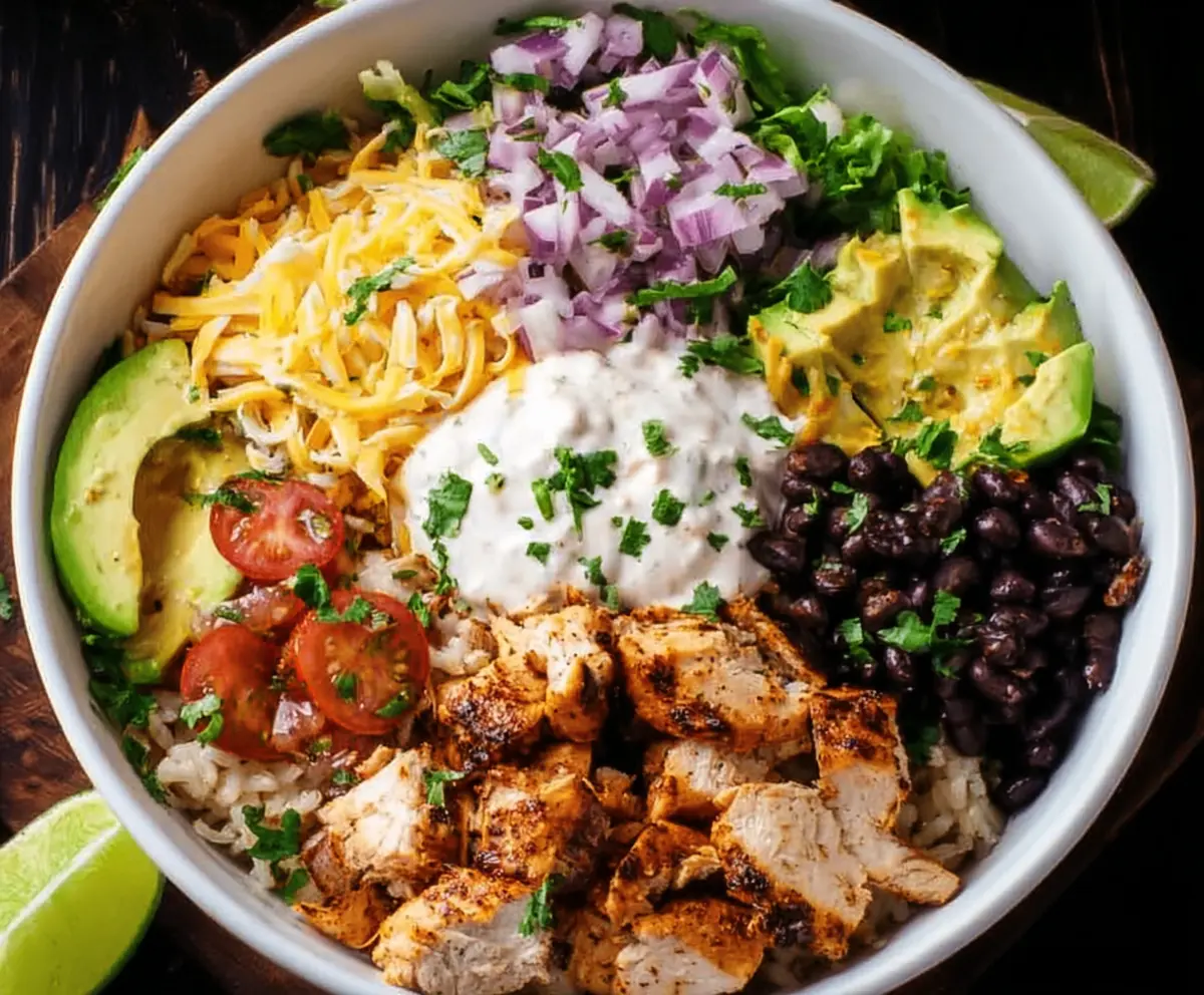 Easy Chicken Burrito Bowls Recipe