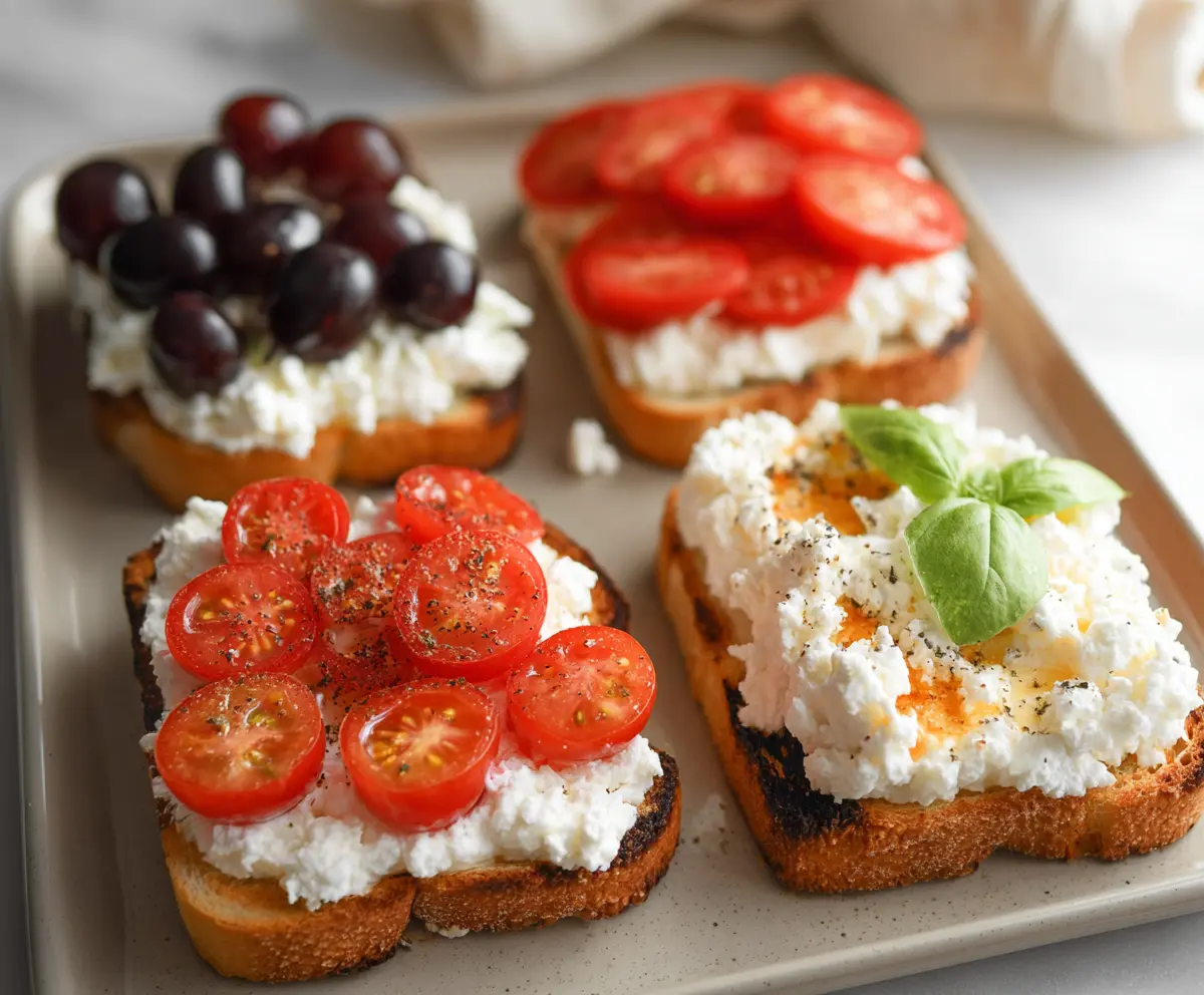 Easy Cottage Cheese Toast Recipe