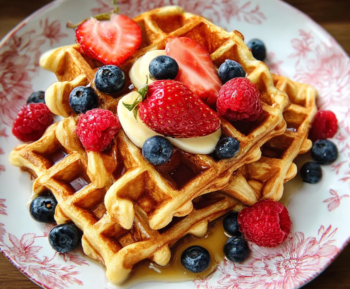 Easy Cottage Cheese Waffles