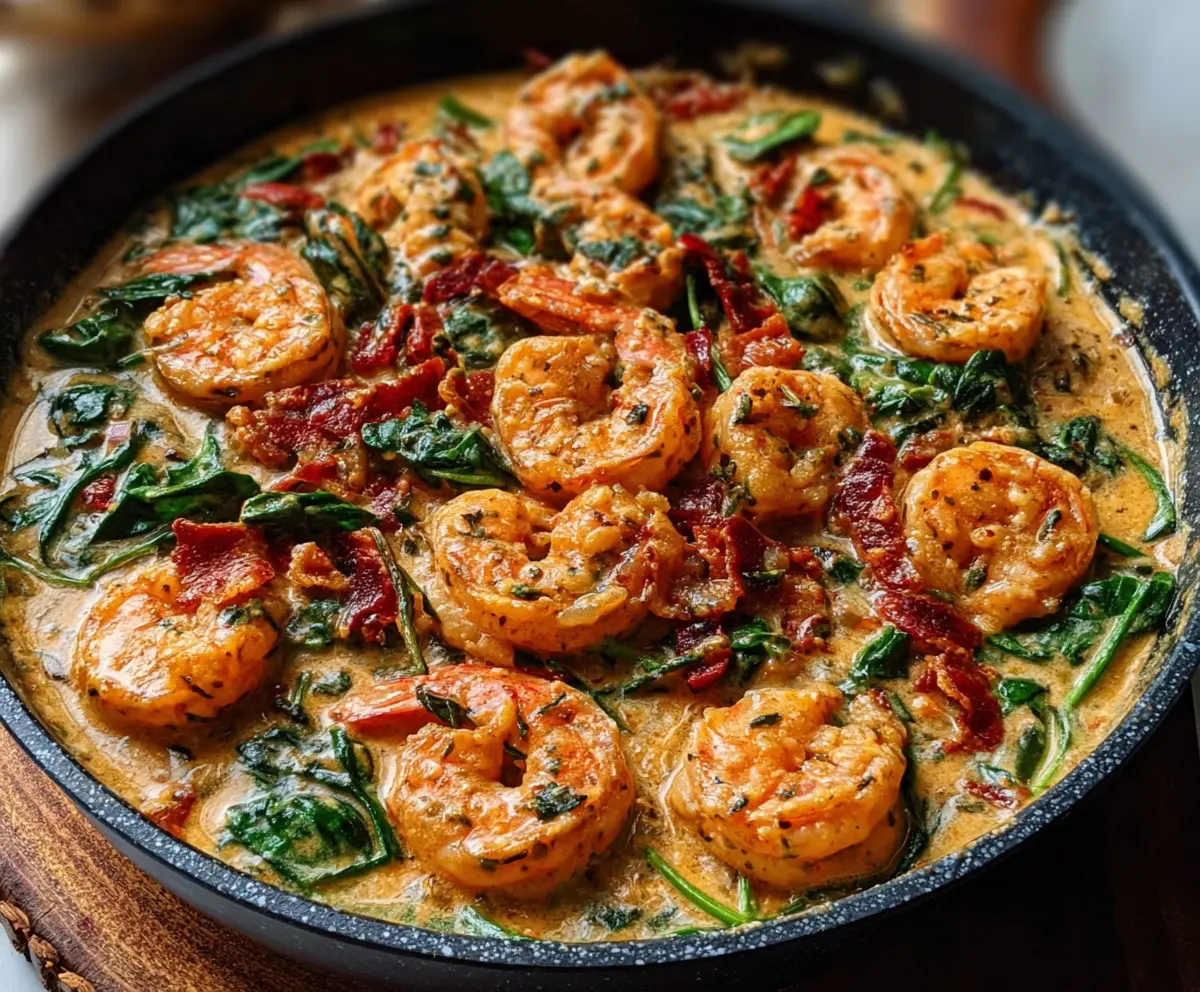 Easy Creamy Tuscan Shrimp Recipe
