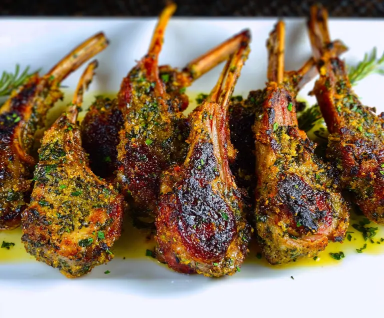 Garlic and Herb Crusted Lamb Chops