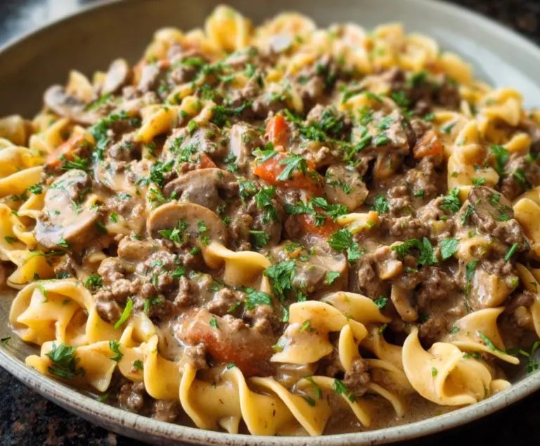 Ground Beef Stroganoff