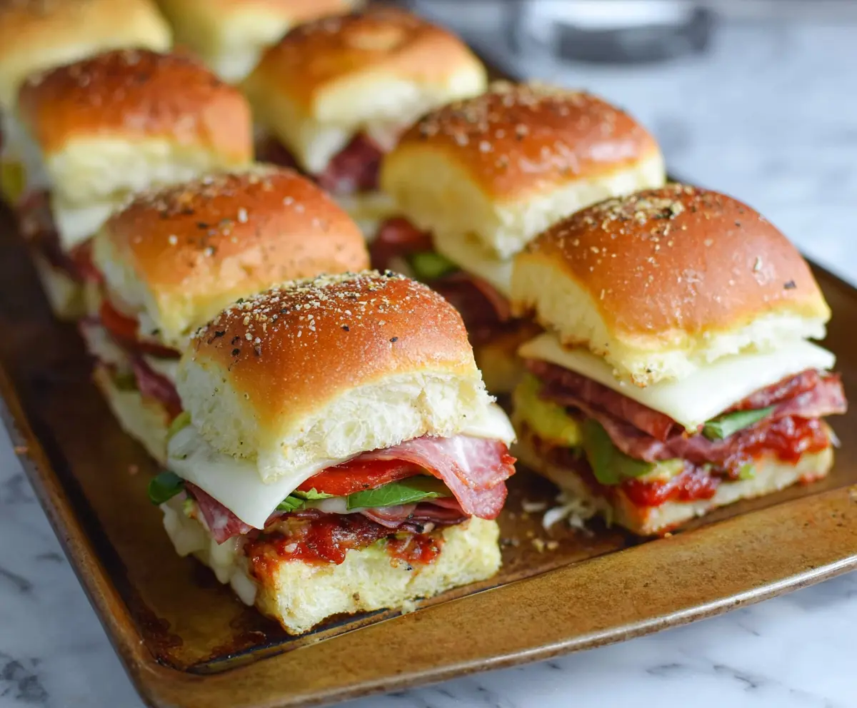 Easy Hot Italian Sub Sliders