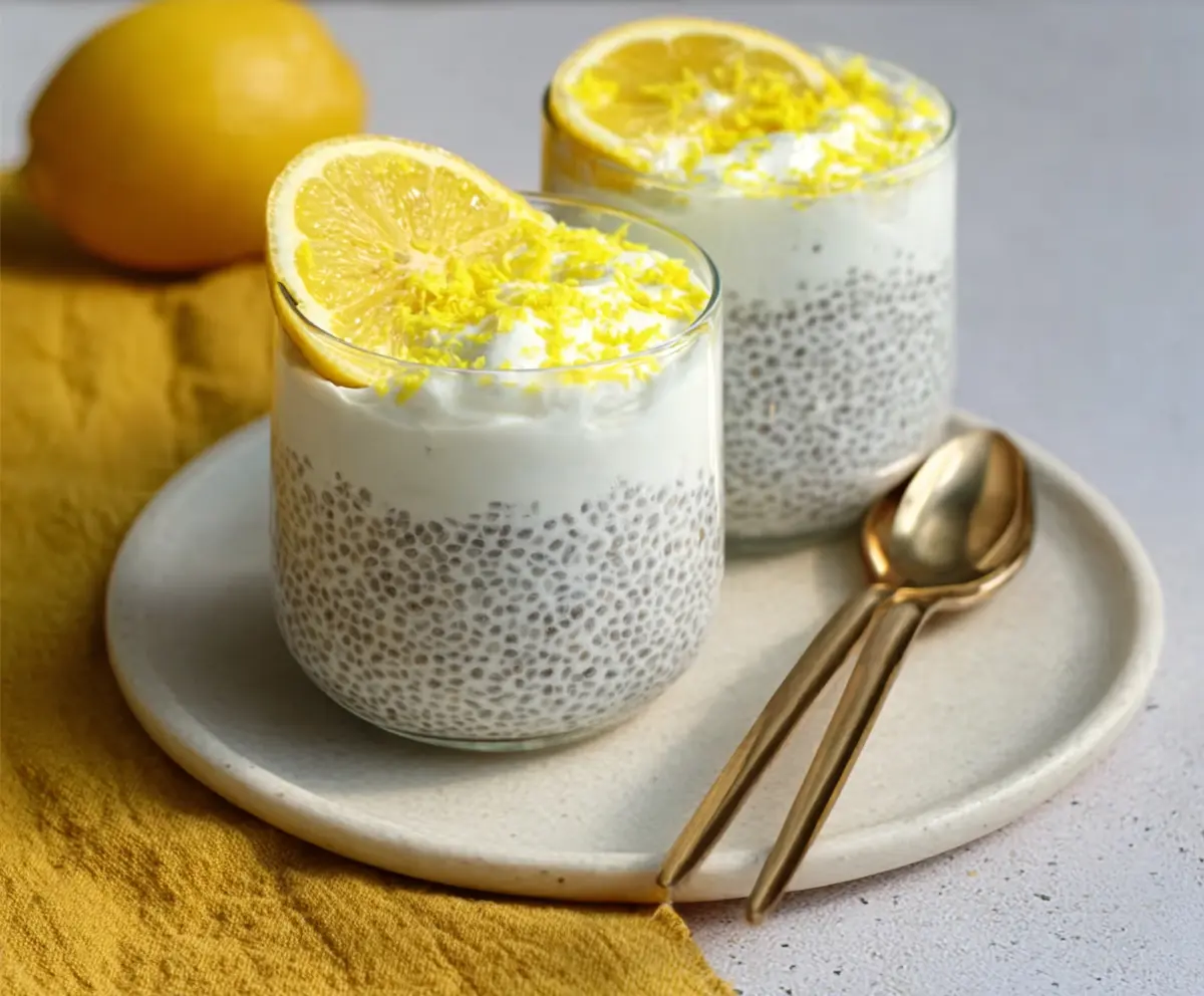 Easy Lemon Cream Chia Pudding