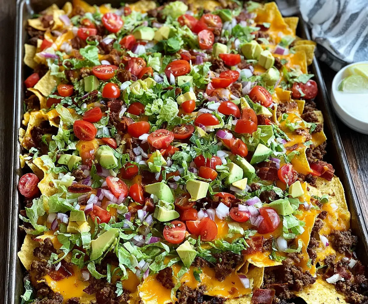 Loaded Sheet Pan Nachos Recipe