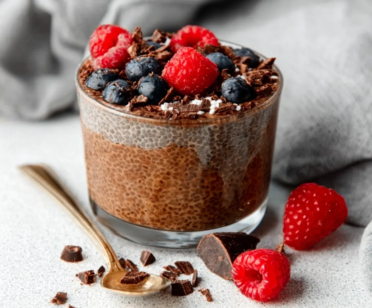 Easy Protein Chocolate Chia Pudding