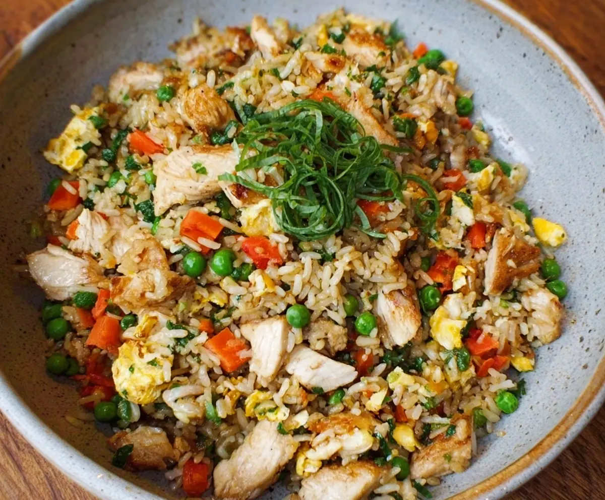 Easy Rotisserie Chicken Fried Rice
