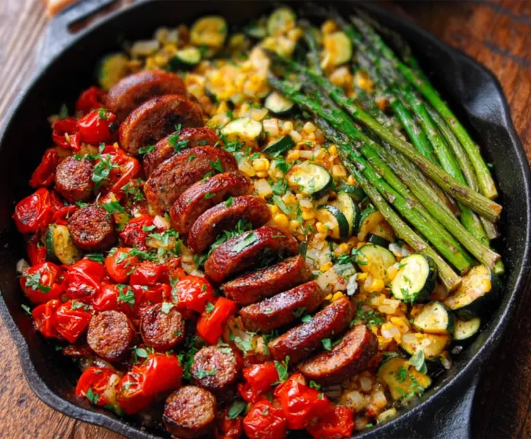 Sausage and veggie skillet