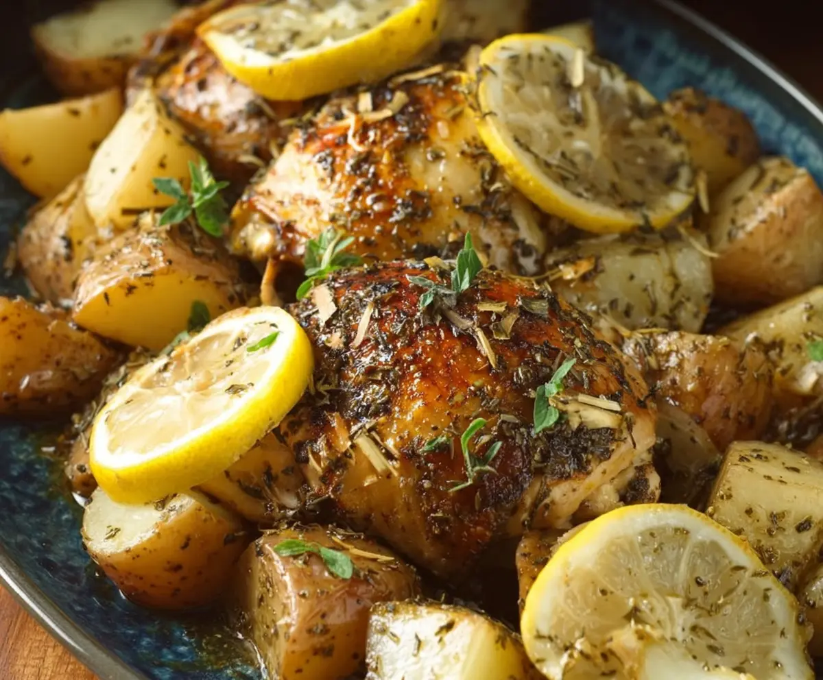 Easy Slow Cooker Greek Lemon Chicken