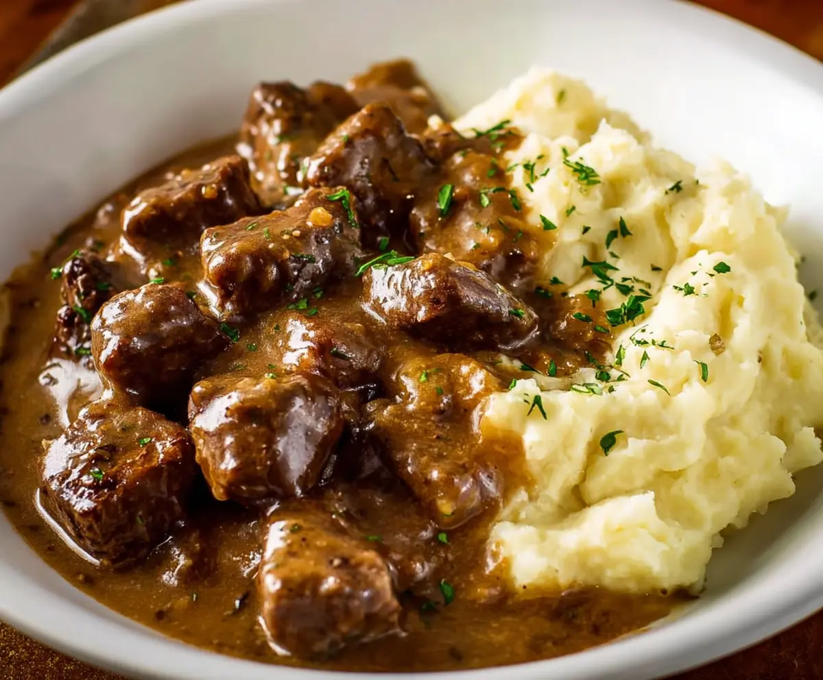 Easy Beef Tips and Gravy Recipe