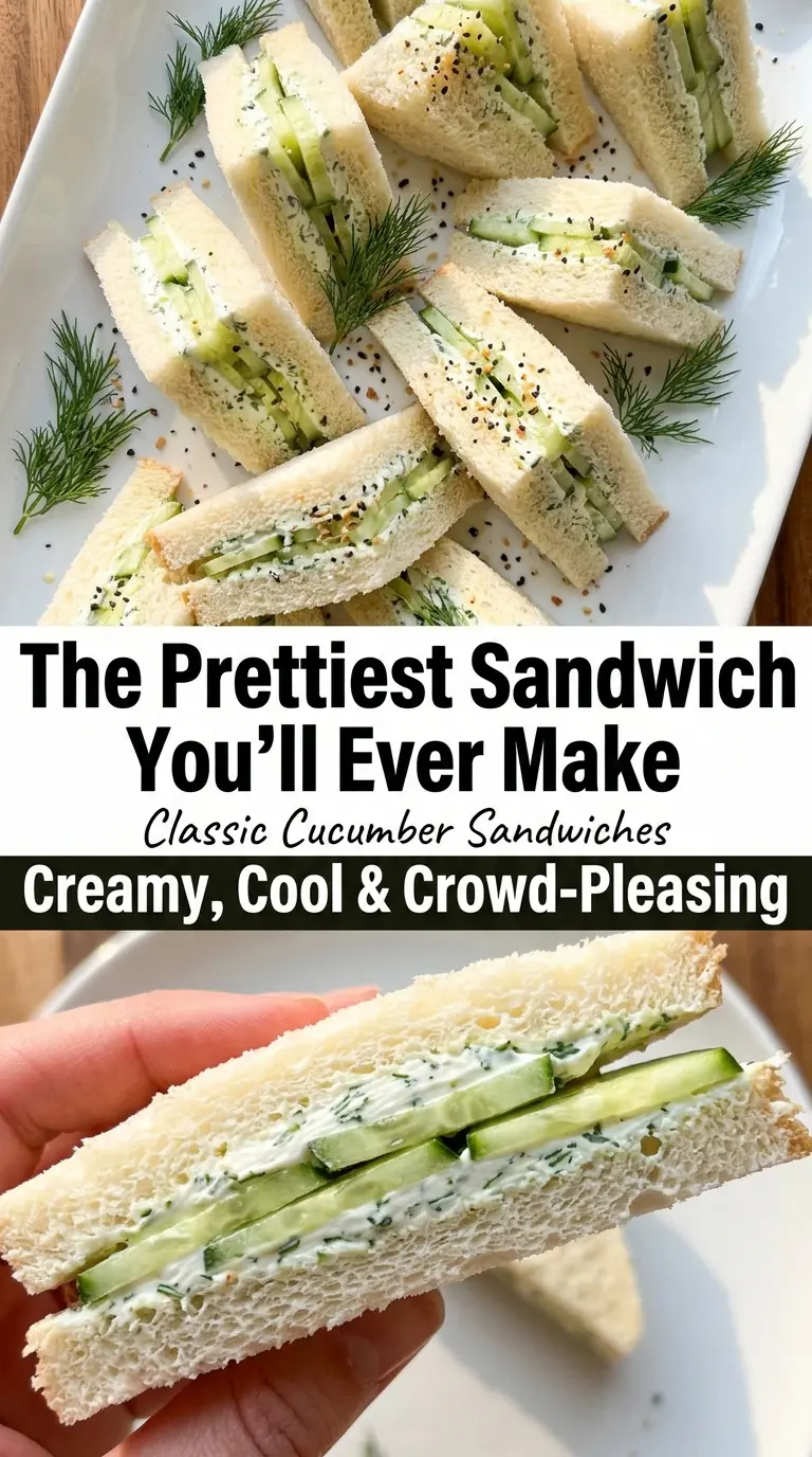 Classic Cucumber Sandwich cool creamy