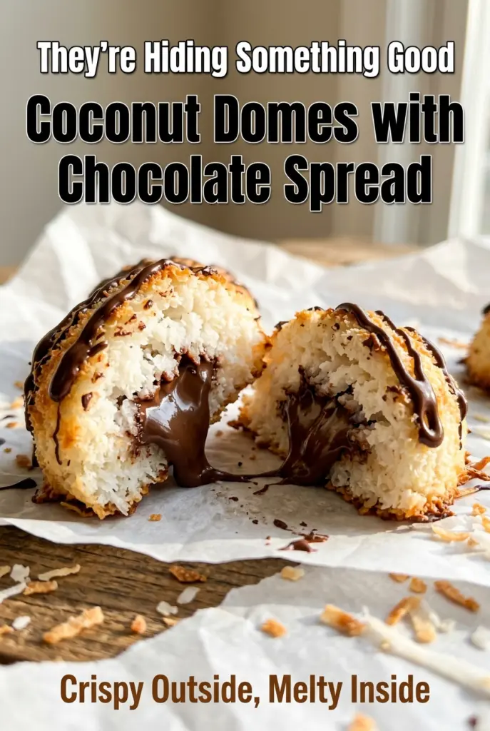 Coconut Domes with Chocolate Spread